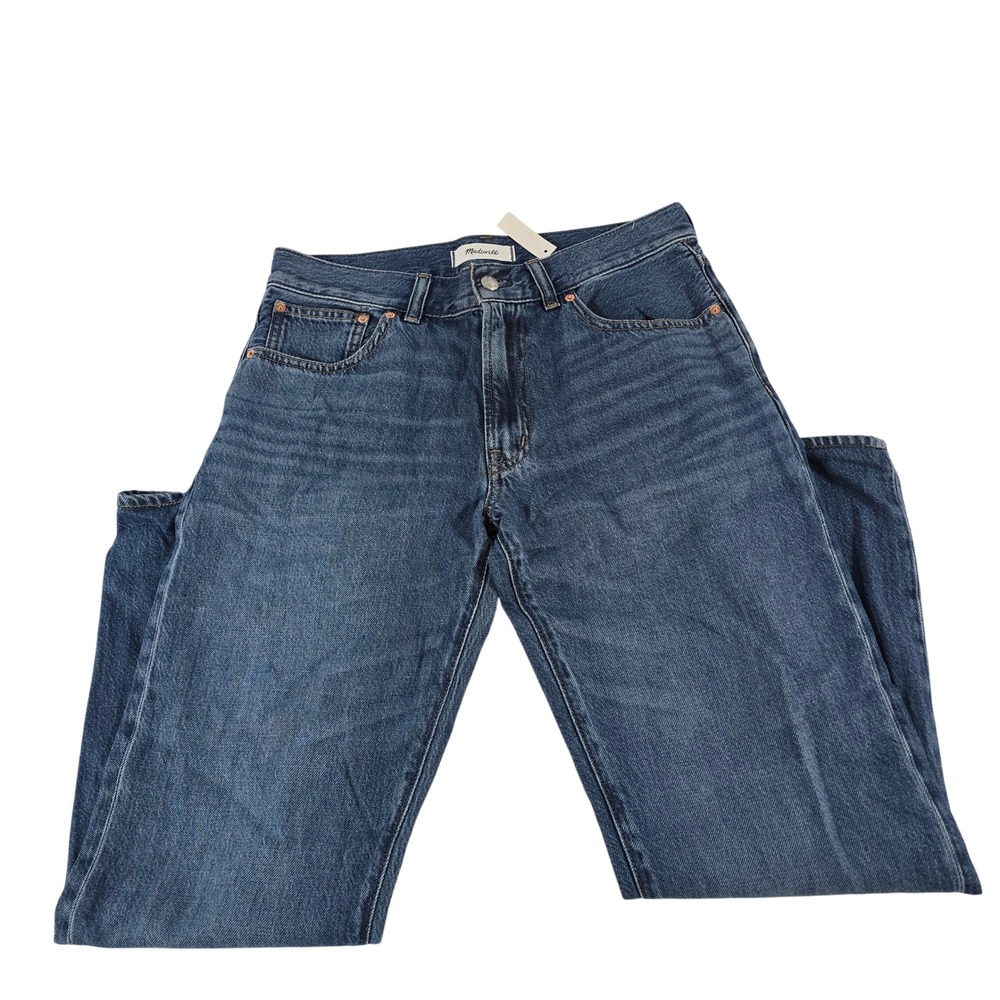 Madewell The Dean Easy Straight Jean Blue Denim High Rise NY986 Size 27